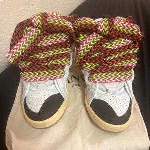 Lanvin Men's White and Grey Trainers size us 8